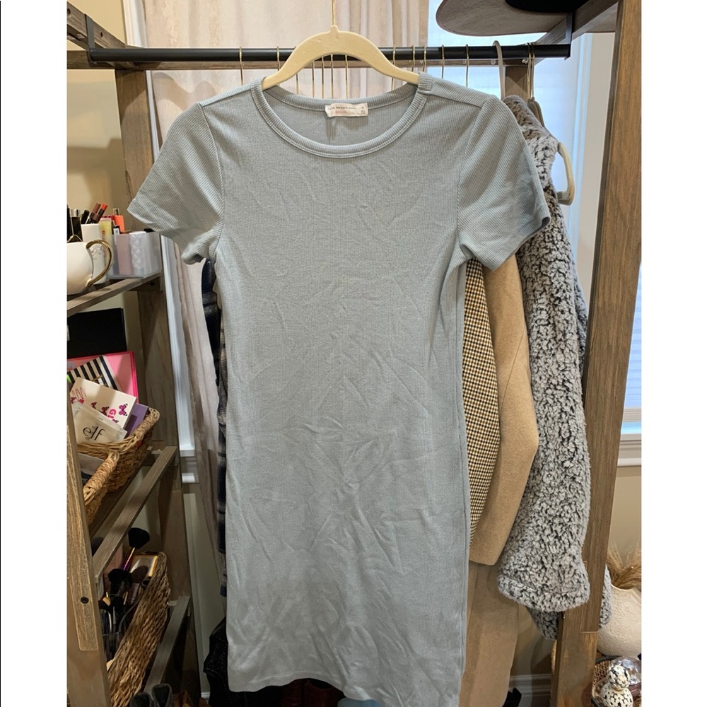 Blue grey dress